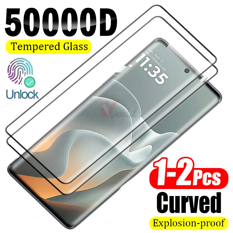 

1-2 шт. Защитное стекло с полным клеевым покрытием для Motorola Edge 70 Fusion+ и Motorola Edge 70 Pro (для разблокированных моделей)