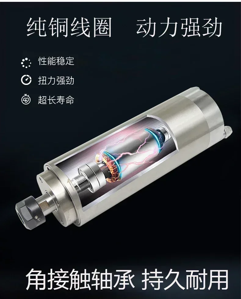 Woodworking 3D Carving Machine High speed Spindle Motor High speed Motor GDZ-85-2.2KW 220V