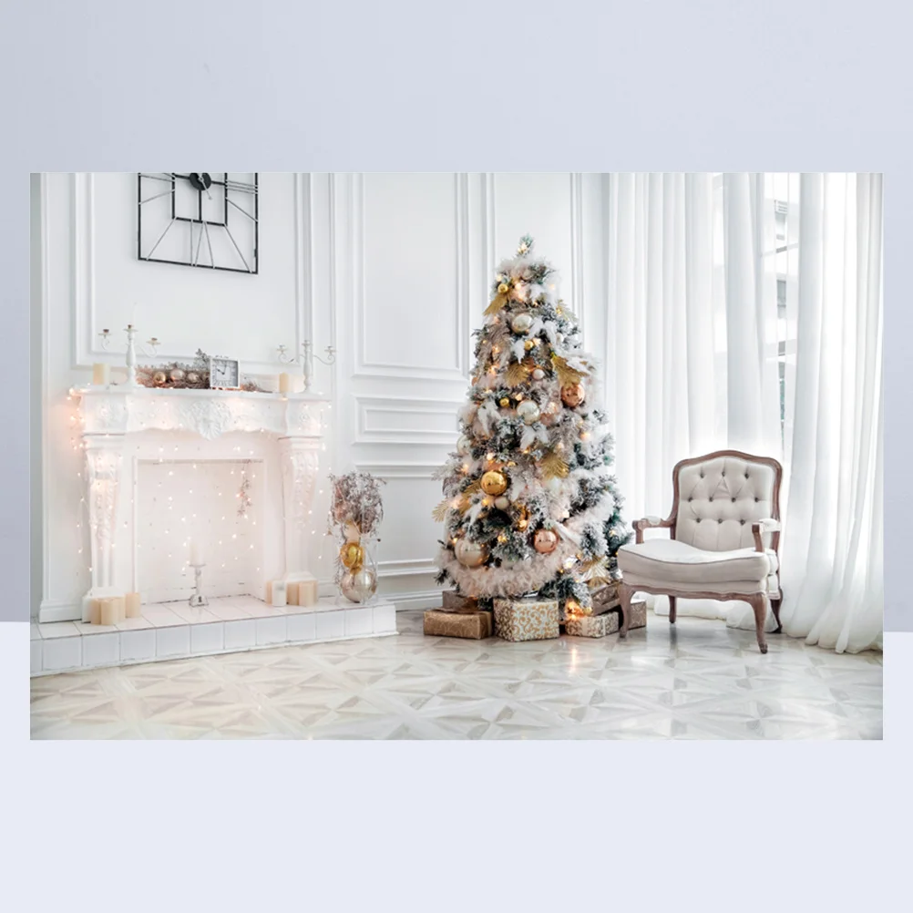 

5X3Ft 3D Photography Background Christmas Backdrop High Resolution Lightweight For Party Home Studio Wall Decoration Photo Props