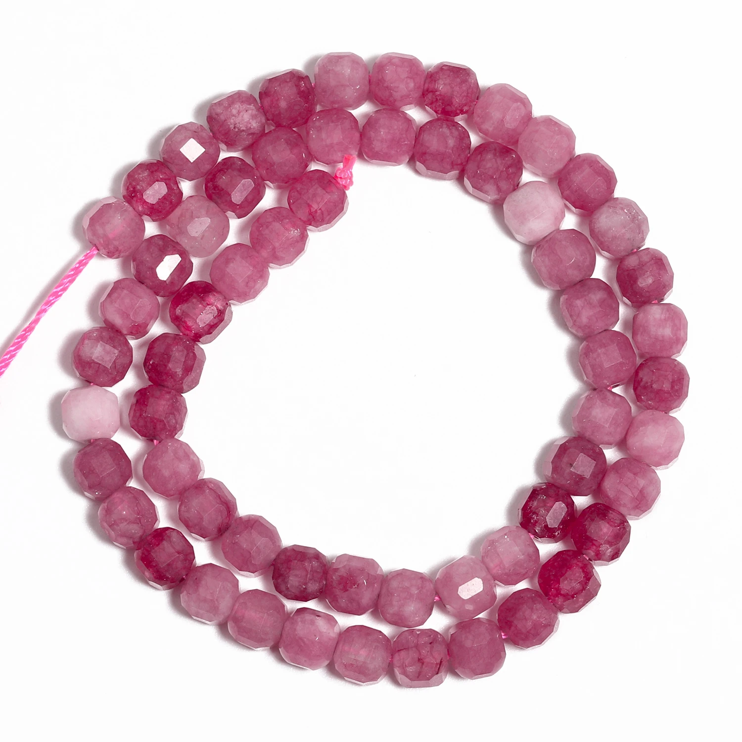 5/7mm AAA Faceted Cube Natural Stone Pink Tourmaline Beads Square Spacer Beads For Jewelry Making DIY Bracelets Accessories - Image 4