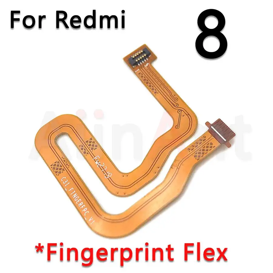 Aiinant Back Button Touch ID Finger Scanner For Xiaomi Redmi Note 8 8T Pro Plus Prime Fingerprint Sensor Flex Cable