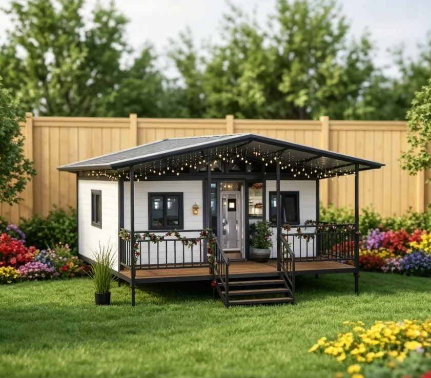 Durable Modular Home Prefab House 20ft Expandable 2 Bedrooms Ready to Living Container House