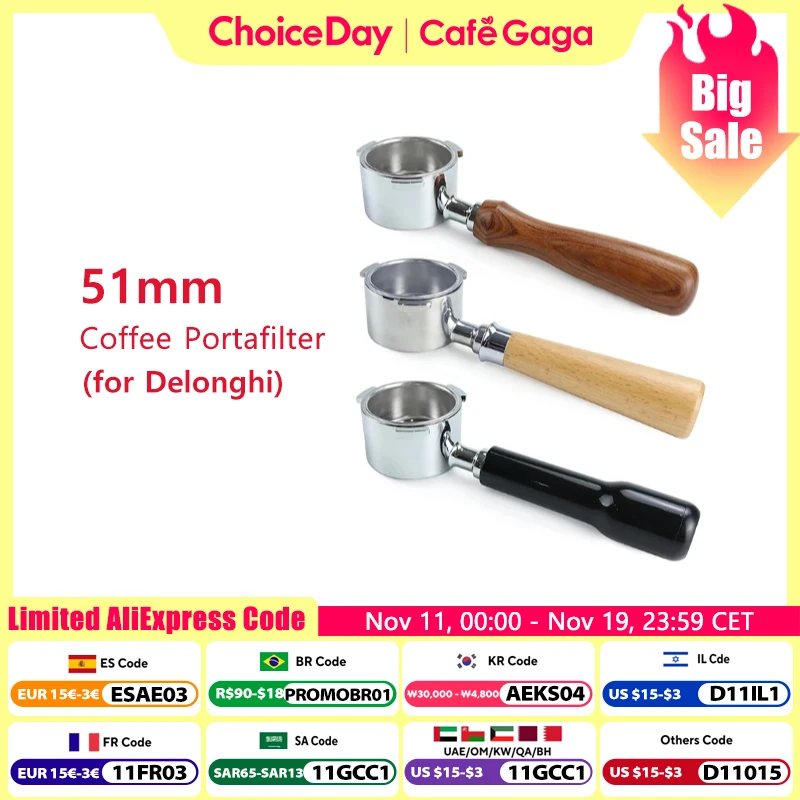 porte-filtre-a-cafe-sans-fond-51mm-manche-en-bois-pour-delonghi-dedica-ec680-ec685-panier-filtrant-de-remplacement-accessoires-barista