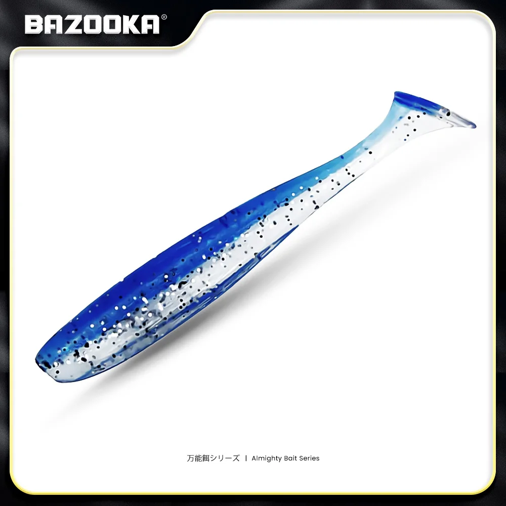 Bazooka Shad Wurm Angeln Weicher Köder Großes Silikon 90 100 mm Köder T Schwanz Easy Shiner Wobbler Swimbait Pesca Forelle Hecht Bass Winter