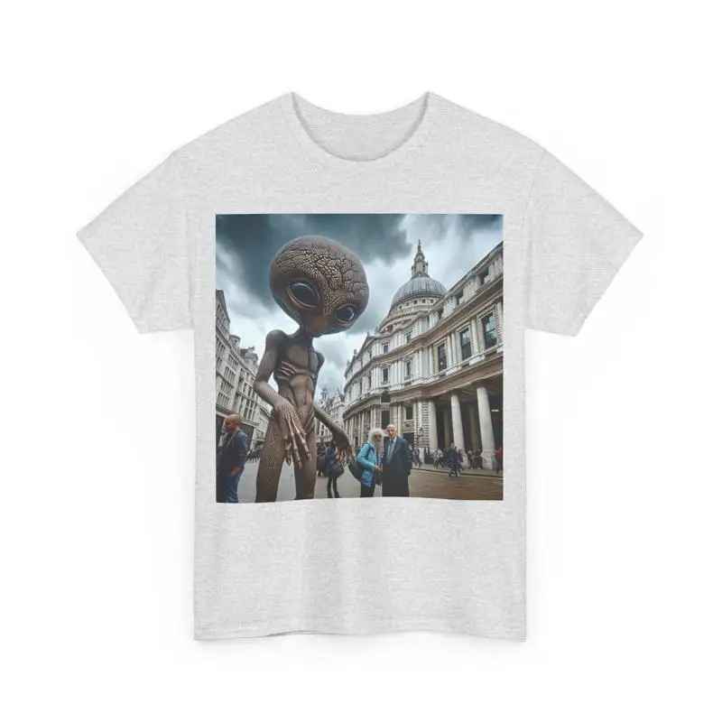 Футболка Alien Encounter Heavy Cotton для любителей Sci Fi Ufo