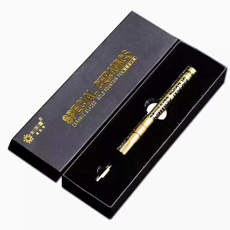 

DIY hand-painted porcelain hook pen special ceramic tool ceramic glaze gold pen