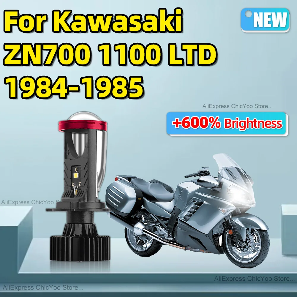 For Kawasaki ZN700 1100 LTD 1984-1985 15000LM 6000K H4 LED Projector Lens CSP Motorcycle Headlight Bulb Motorbike Headlamp