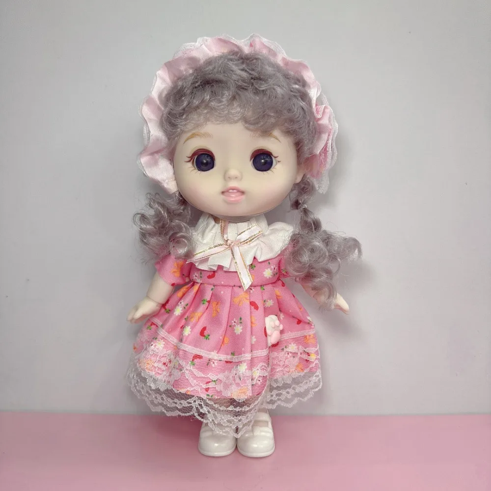 

Милая кукла, платье всего тела, 20 см, кукла Долли, виниловая кукла для девочек с одеждой, красивые волосы своими руками, платье для девочек, игрушки для детей