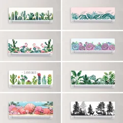 Forest Sunshine Scenery Air Conditioner Sticker Old Style Air Conditioner Retrofit Sticker PVC Waterproof Home Decoration