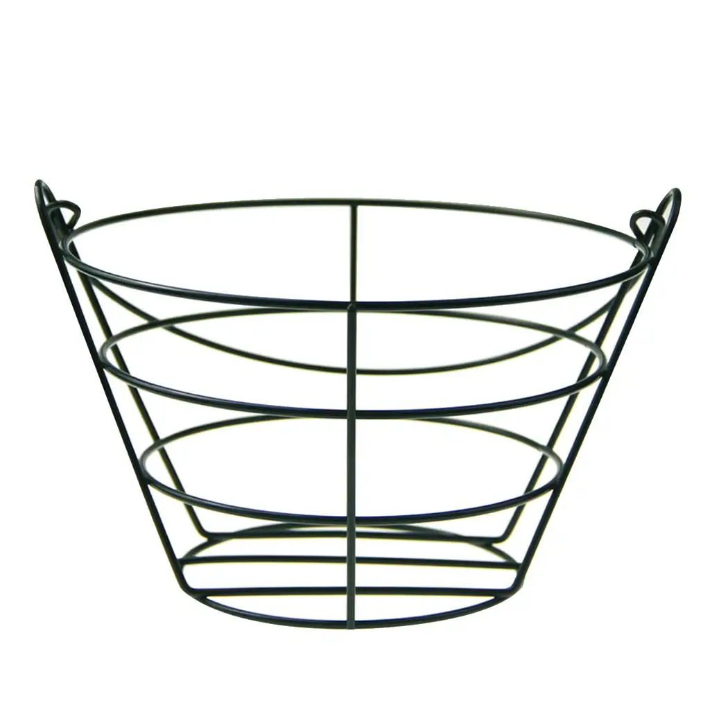 Golf Ball Basket Wire Range Bucket Golfball Container Holder with Handle Green