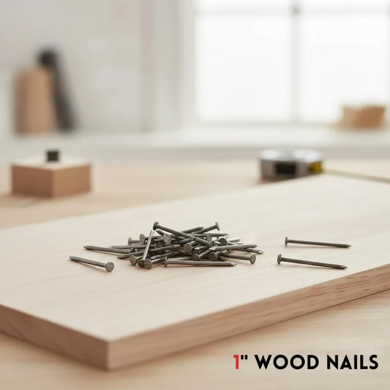 High Quality 1 Inch Woodworking Iron Nails Round Head Solid Wood Nails For Home Decoration Fixing Straight Nails In Various Size