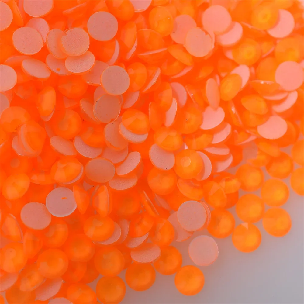 1440PCS SS4-30 Glow in Dark Luminous Neon Fluorescent Hyacinth Orange Glass Flatback Diamond Nail Art Decoration Jewelry Crystal