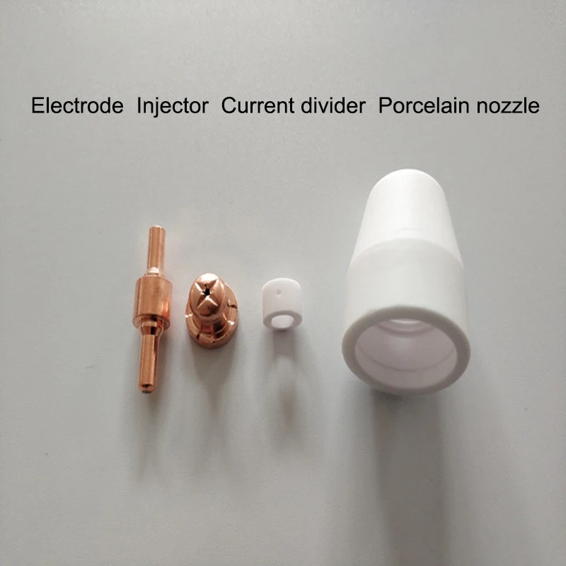 25 uds consumibles electrodos y boquillas de punta larga extendidas para cortador de Plasma de aire PT-31LG-40