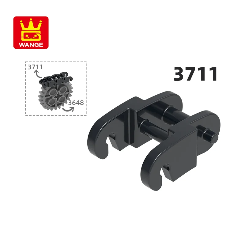 مجموعة سلاسل ربط فنية من Wange ، ملحقات ألوان Moc ، متوافقة مع الطوب ، ألعاب أطفال تصنعها بنفسك ، أجزاء تجميع ، من من من من من من من من من من كل قطعة #4