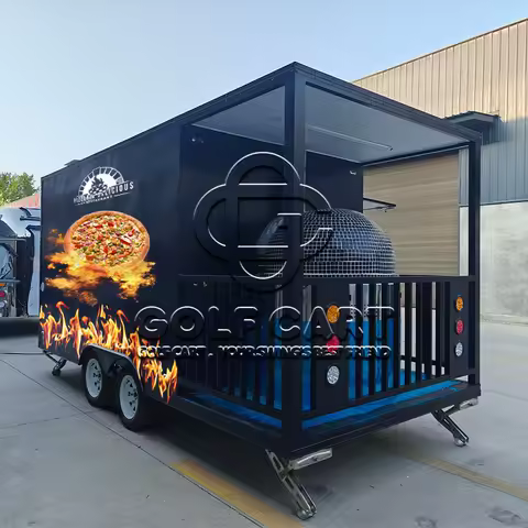 Fully Equipped Caravan Bar mobile horse trailer Ice Cream Cart Pizza Fast Taco Food Truck food trailer