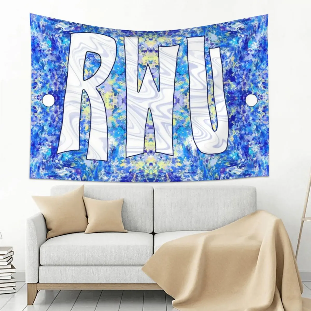 

RWU funky fresh waves Tapestry