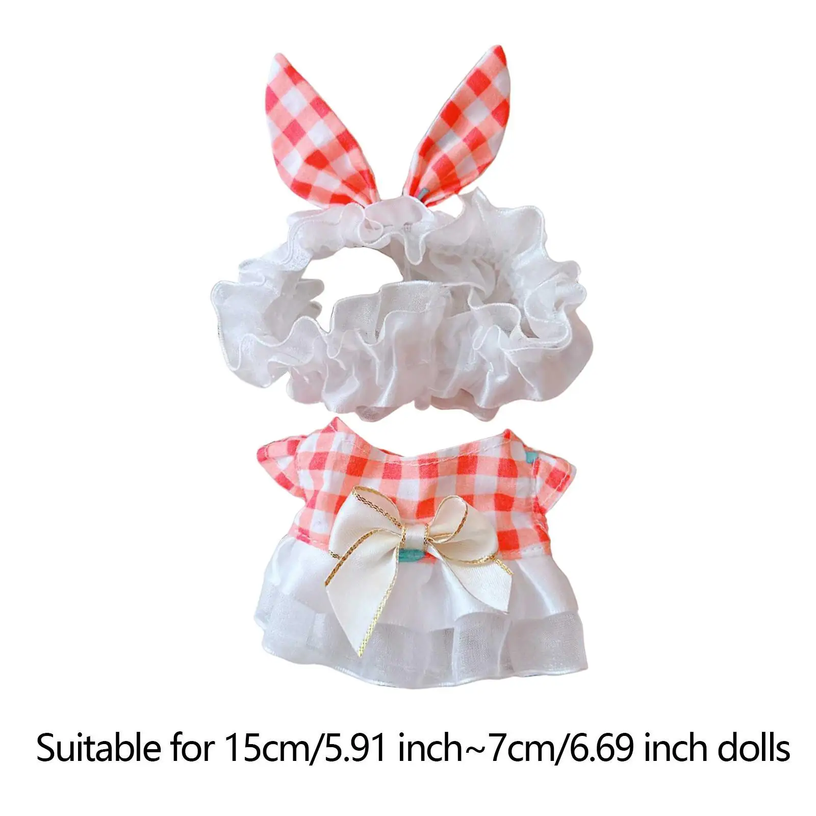 Mini vestiti per bambole da 6 pollici Giocattolo per bambini Accessori per bambole Vestiti per bambole per bambola pendente Bambini 15 cm 17 cm Bambola di età 5-7 8-10 Regalo di compleanno
