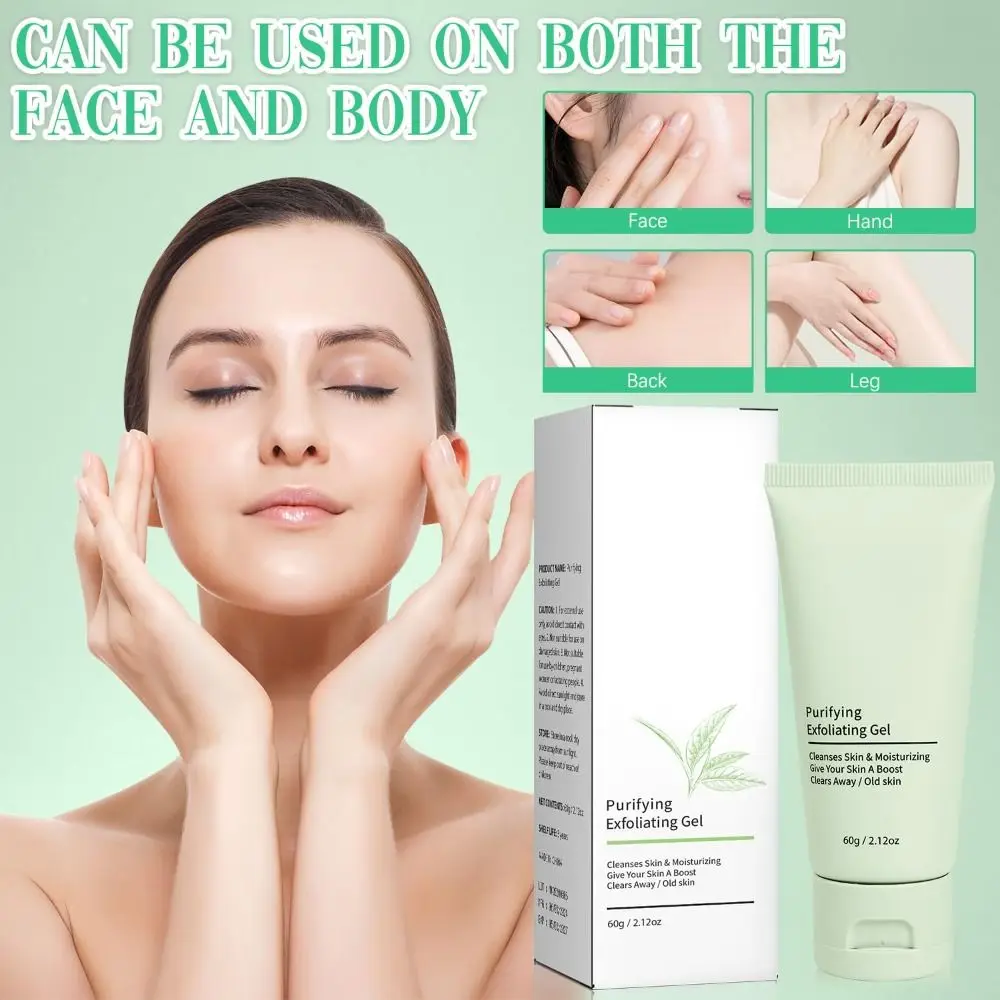 Moisturizing Purifying Exfoliating Gel Deep Cleansing Gentle Facial Cleansing Cream Improve Pores Remove Dead Skin