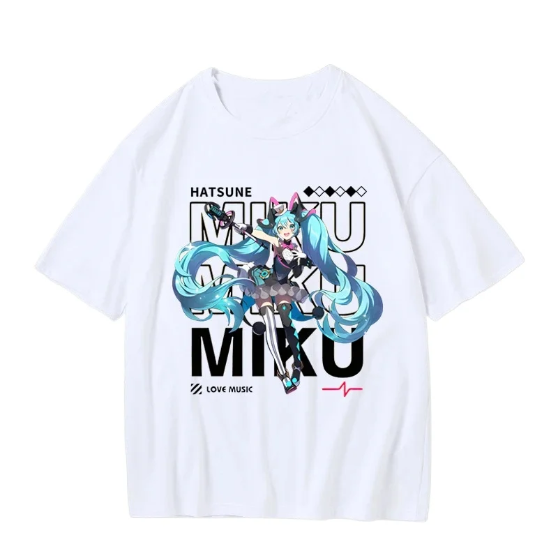 

Hot Hatsune New Miku Top Fashion 2026 New Women's Casual T-shirts Printed Various Sizes Street T-shirts Printed