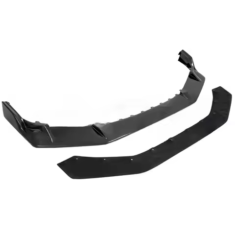 JS Style Carbon Fiber Front Lip For 2019-2021 Honda Civic Type-R Fk8