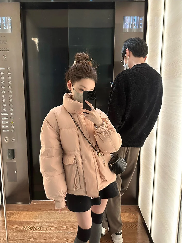 

Зимнее пальто Coolline Windproof Du, утепленное, с воротником-стойкой, из двухцветной ткани, для женщин