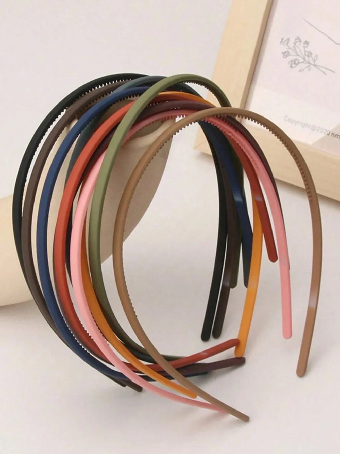 

13pcs Sleek Solid-Color Thin Hair Bands For Styling, Daily Use, And Decor – Minimalist Accessory Set