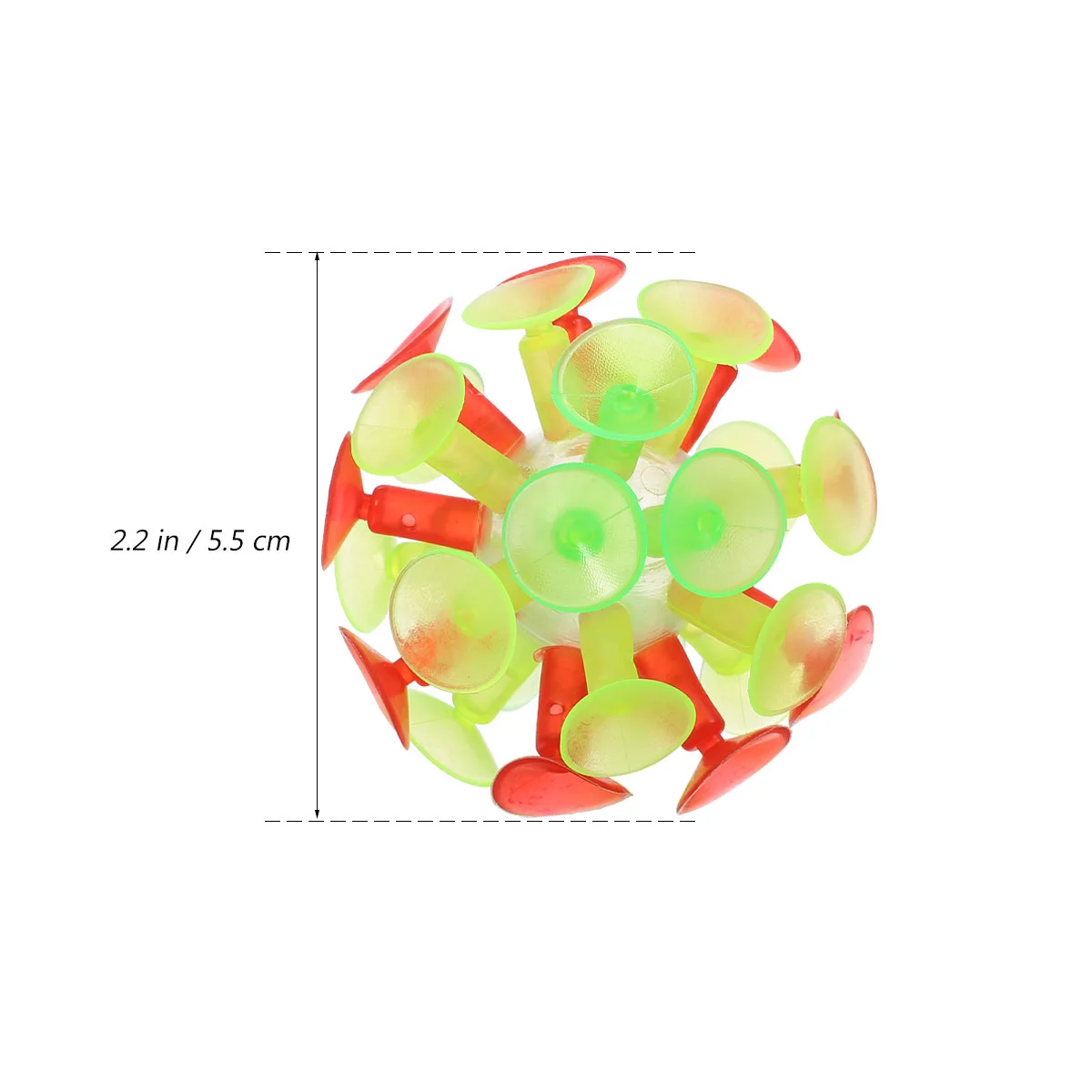 Toyvian 12PCS Children's Suction Ball Toy Parent-child Interaction Sucker Ball Kids Plaything Party Toy for Children