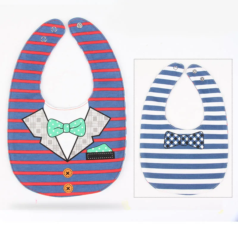 Водонепроницаемые мягкие детские хлопковые нагрудники с милым мультяшным принтом для девочек и мальчиков, регулируемые детские нагрудники, вещи для кормления на обед