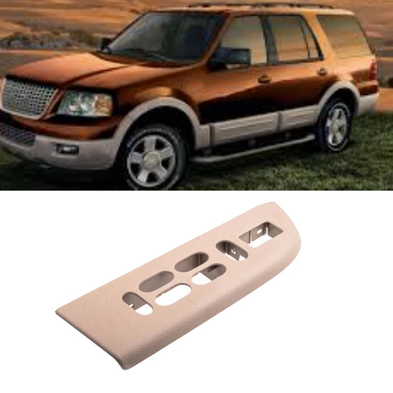 Car Left Driver Side Window Glass Lift Switch Trim Panel Cover 6L1Z-14525-BA For Ford Expedition 2003-2006