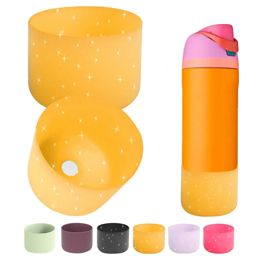 2Pcs Silicone Boot for Owala 24/32oz Flask Anti-Slip Protective Sleeve BPA Free Water Bottle Boot Cup Cover Accessories