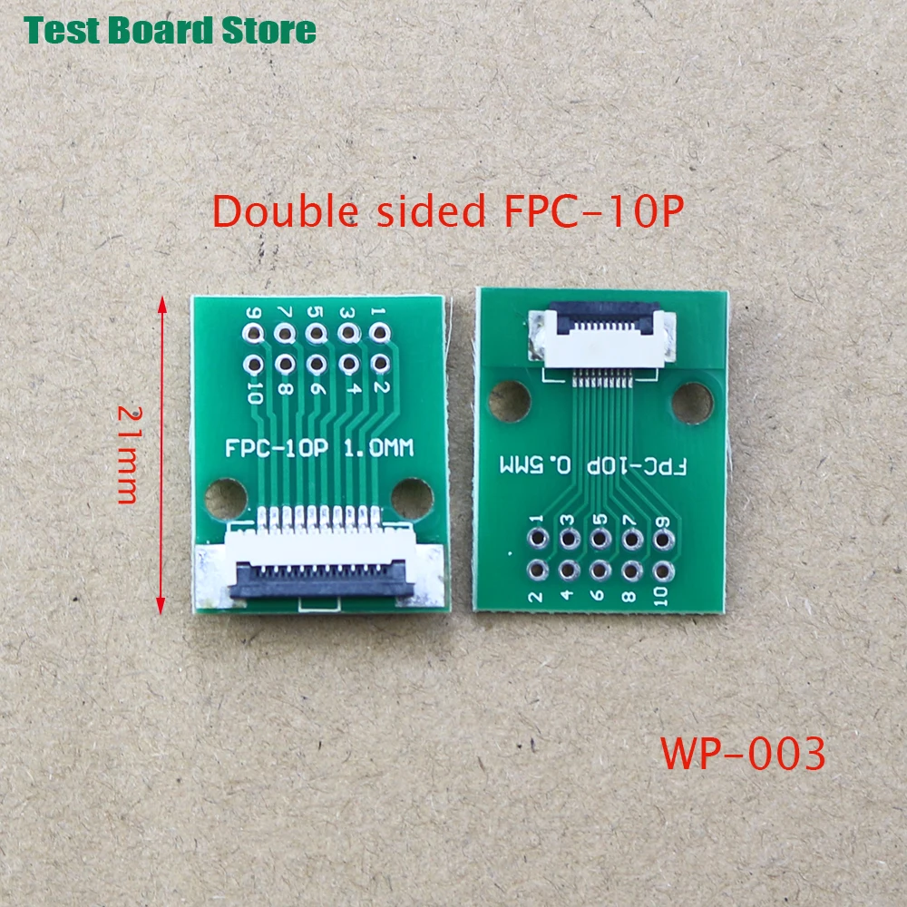 1個のテストボードfpc 6 8 10 12 20 30 24ピンpcb両面ffc fpcフレックスケーブルアダプタピッチ0.5ミリメートル1.0ミリメートルに2.54ミリメートルコネクタ