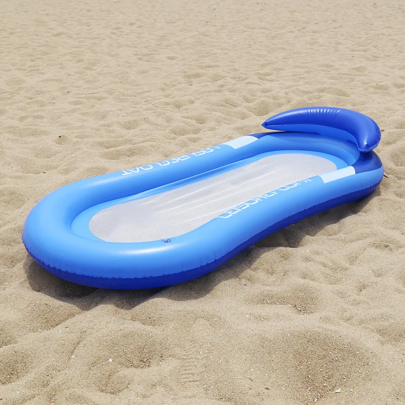 

Beach Swimming Pool Adult Inflatable Mat Eco-friendly PVC Armrest and Backrest Inflatable Lounge Chair Air Mattresses