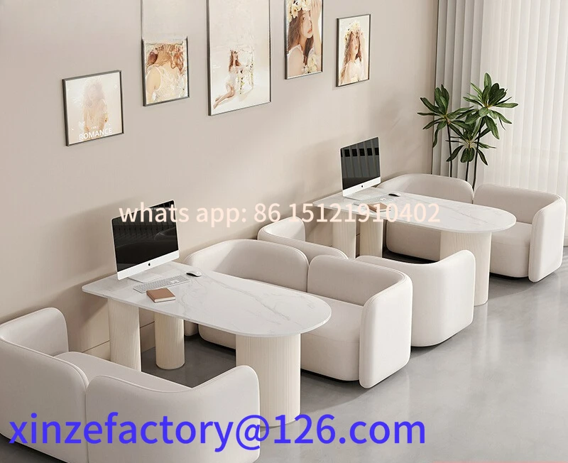 

Be suitable for cream style wedding shop negotiation table and chair combination customizable