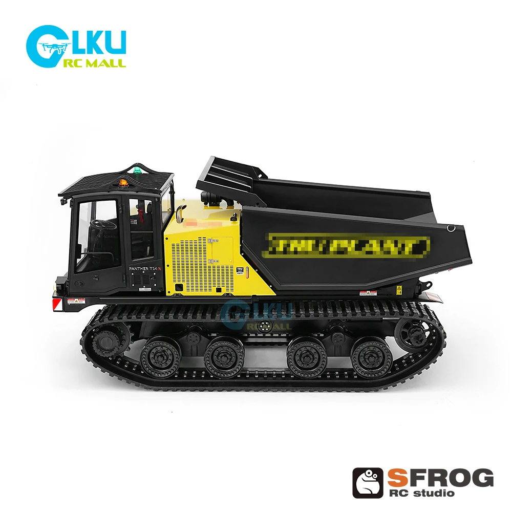 Super Frog 1/14 T14 RC Hydraulic Crawler Dump Truck RTR with Lights and Sound Frsky x14 Remote Controller Ready to Run