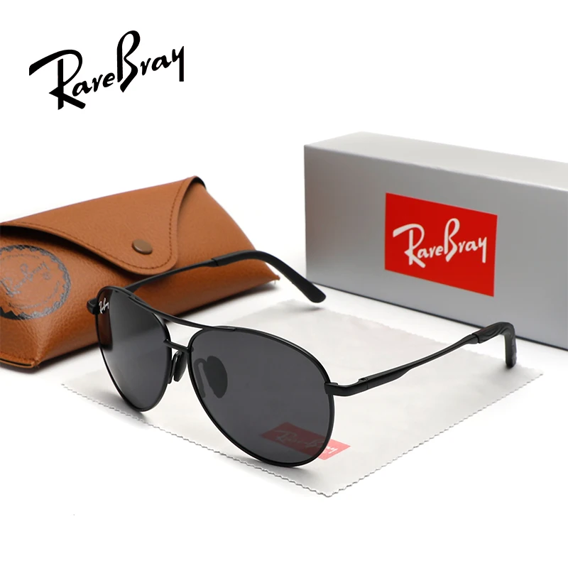 rarebray-新しいファッションパイロットサングラス男性女性運転レジャー眼鏡偏光-uv400-スタイリッシュな合金メガネ