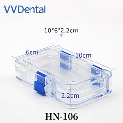 50pcs VVDental dentistry Dentures Transparent Box Dentures Storage Box Washable Dental Clinic Tools Portable Teeth Box HN-106