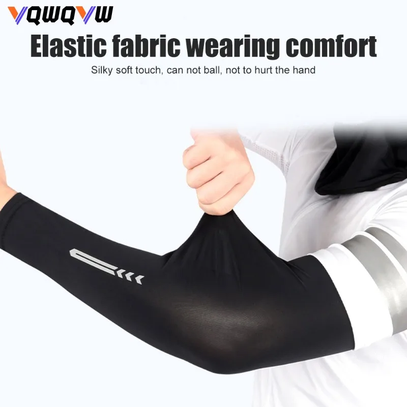 1Pair UV Sun Protection Cooling Arm Sleeves for Men & Women -Sports Compression Cooling Athletic Sports Sleeve for Football