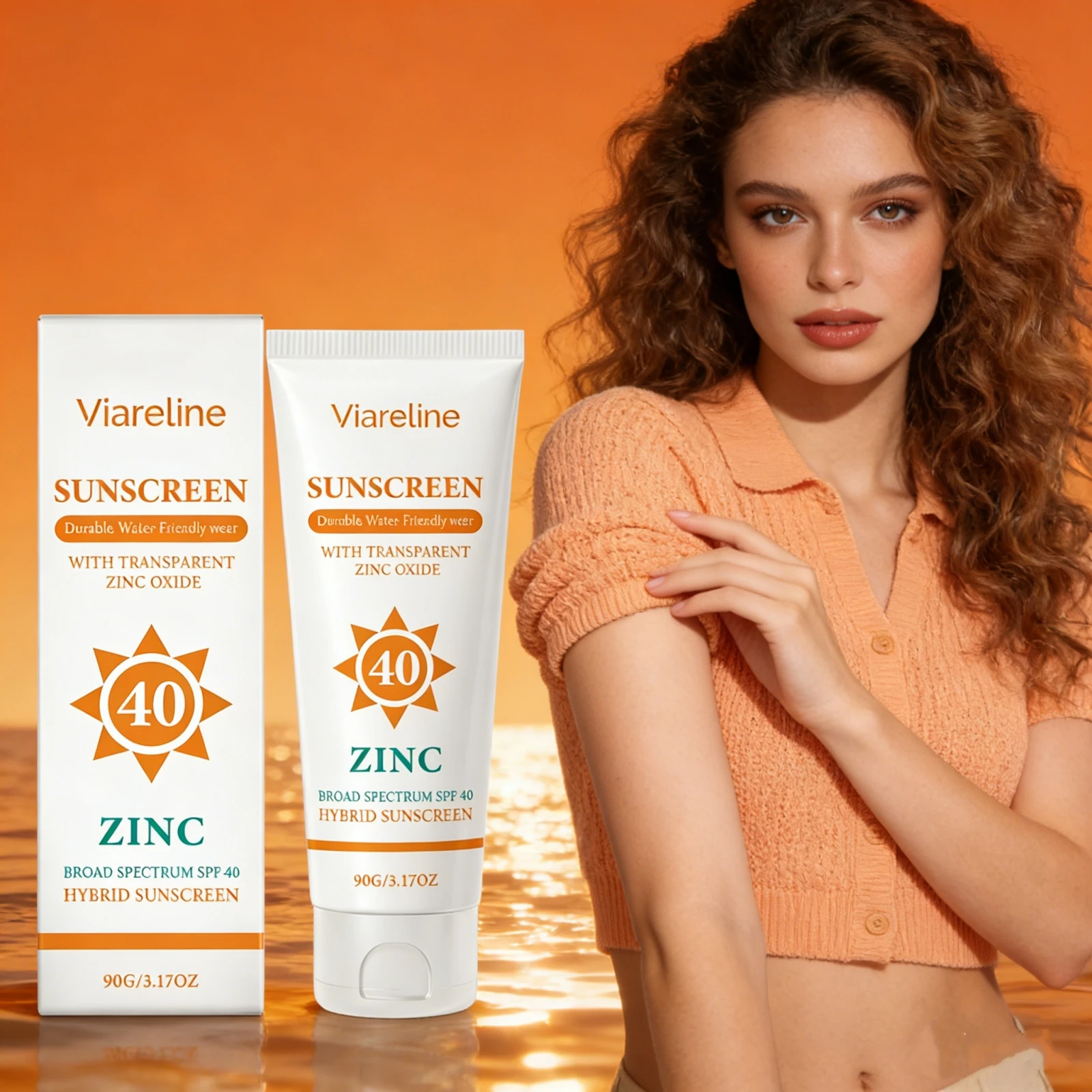 

Refreshing Sunscreen Cream Moisturizing Waterproof Non-Sticky Lasting UV Protection Daily Sun Care Lightweight Sunscreen Lotion