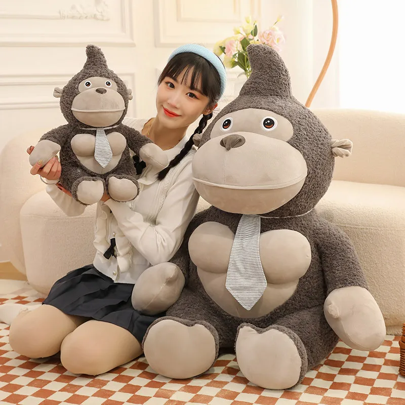 Plush Animal Lovely Gorilla Dolls Soft Plush Simulation Gorilla Orangutan Stuffed Toys Baby Kids Children Boys Birthday Gifts