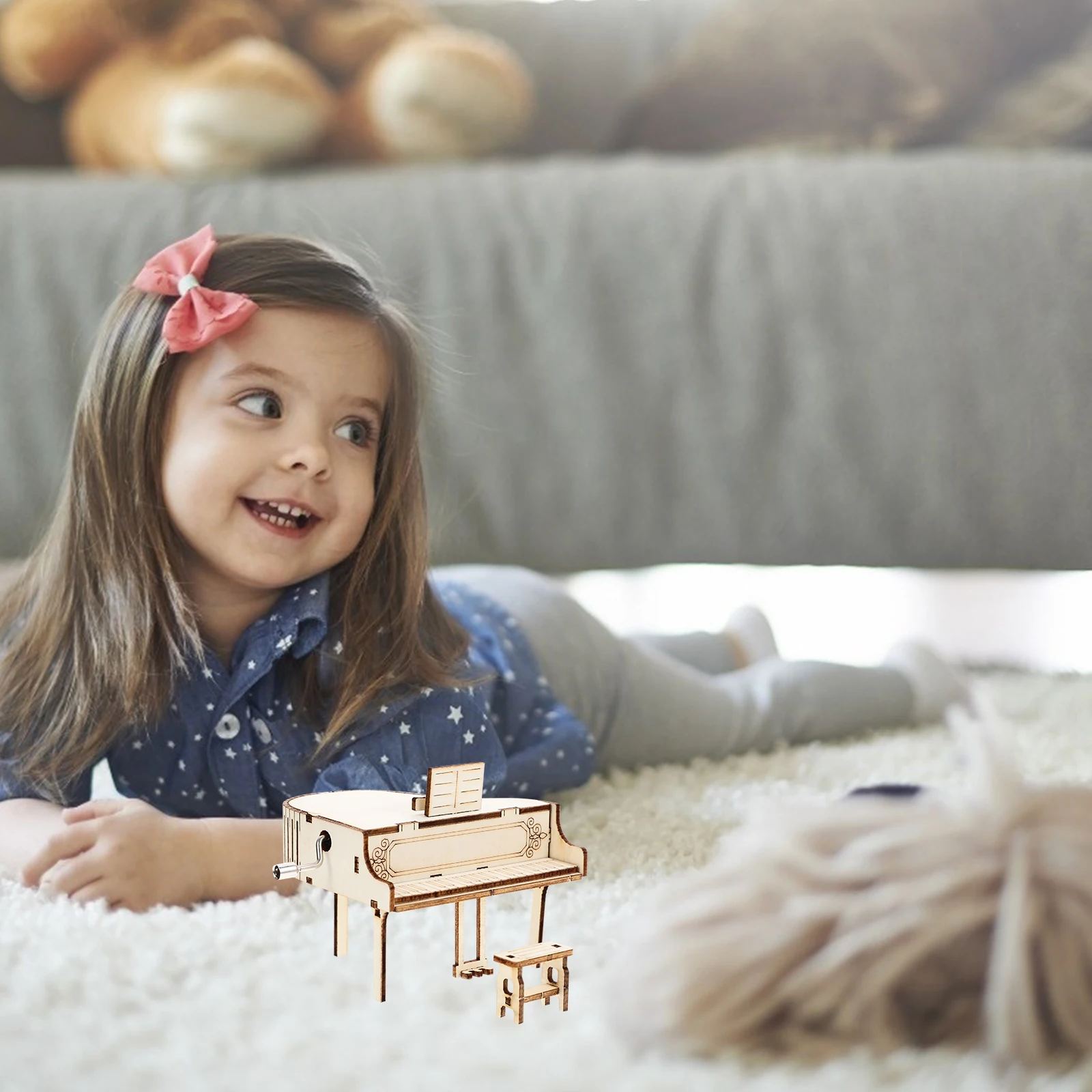 

Music Box Decoration Party Table Desktop Home Ornaments Centerpiece Letter Musical Plaything