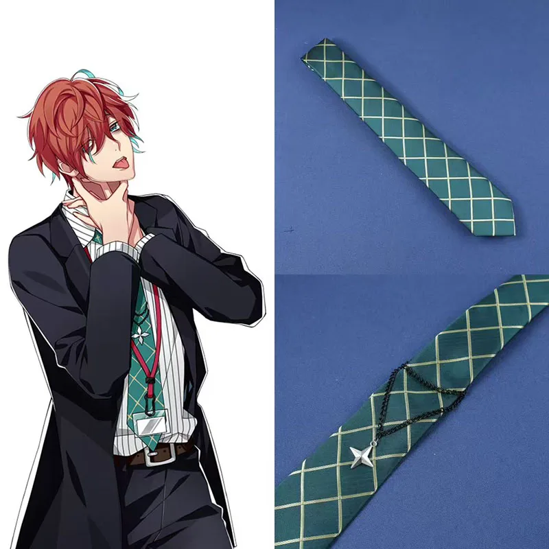 Anime Hypnosis Mic DRB Kannonzaka Doppo Cosplay Neckties Chain For Men Women Halloween Carnival Party Dress Up Tie Accessories