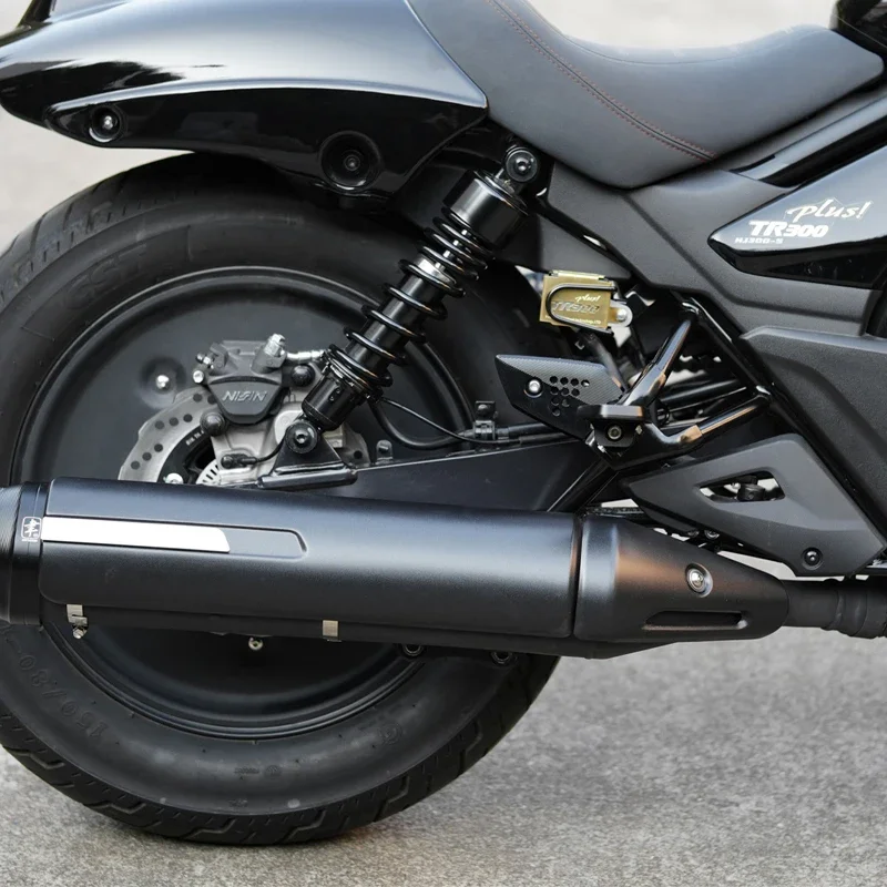 【Premium quality】Motorcycles Accessories Rear Foot Peg Heel Plates Big Pedal Guard Nail Pedal Pad for Haojue TR300 Plus