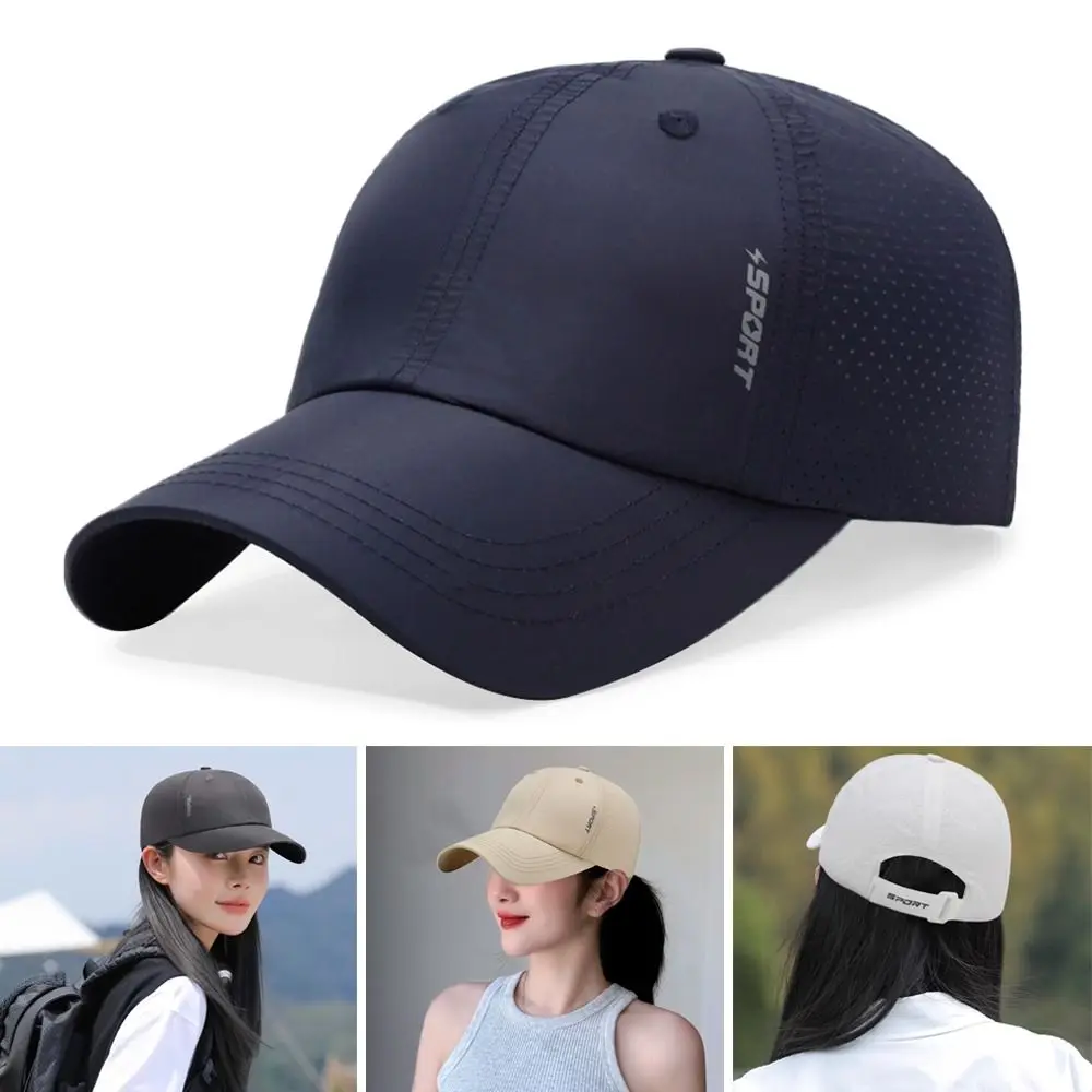 

Outdoor Quick Dry Summer Baseball Cap UV Protection Adjustable Sun Hats Breathable Sports Cap Men Women