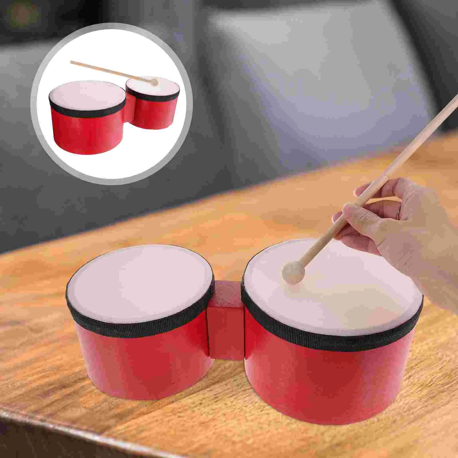 

Drum Bongos Drums Percussion Instruments for Kids Sticks Ages 9-12 Toddlers