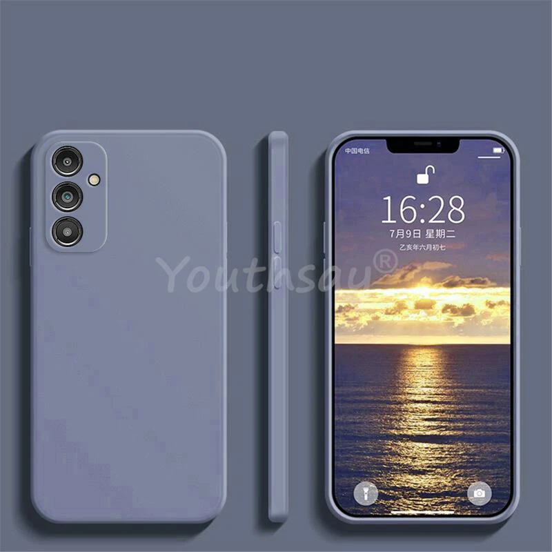 For Samsung Galaxy A14 Case Samsung A16 A06 A15 A55 A14 A04 A04S A04E A24 A33 A54 A34 A05 Cover Silicone Plain Protect Rubber