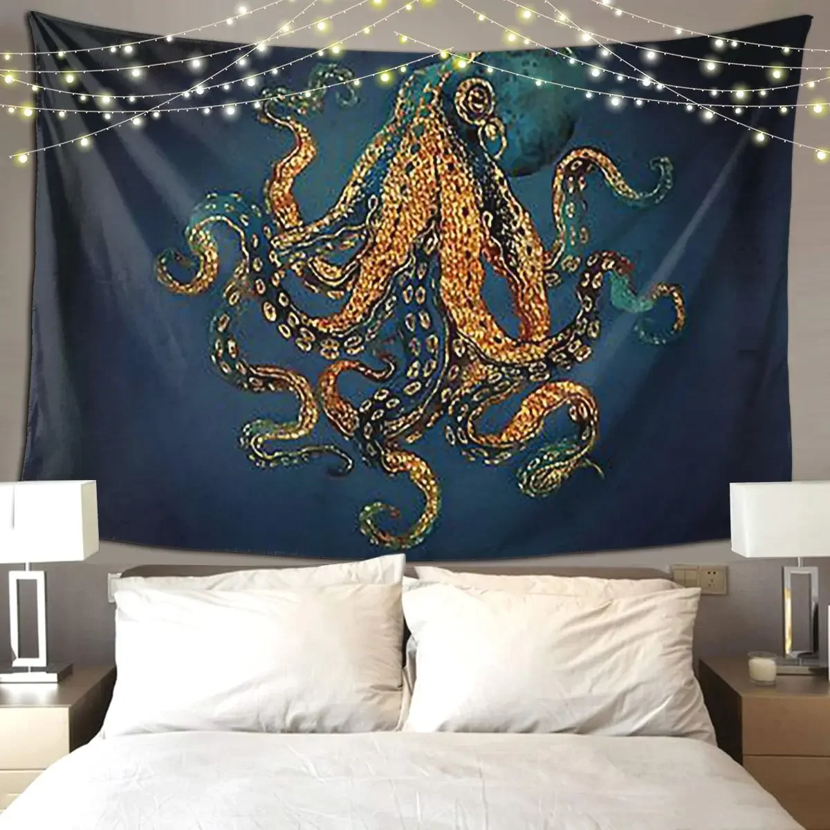 Underwater Dream IV Tapestry Art Wall Hanging Aesthetic Home Decoration Tapestries for Living Room Bedroom Dorm Room