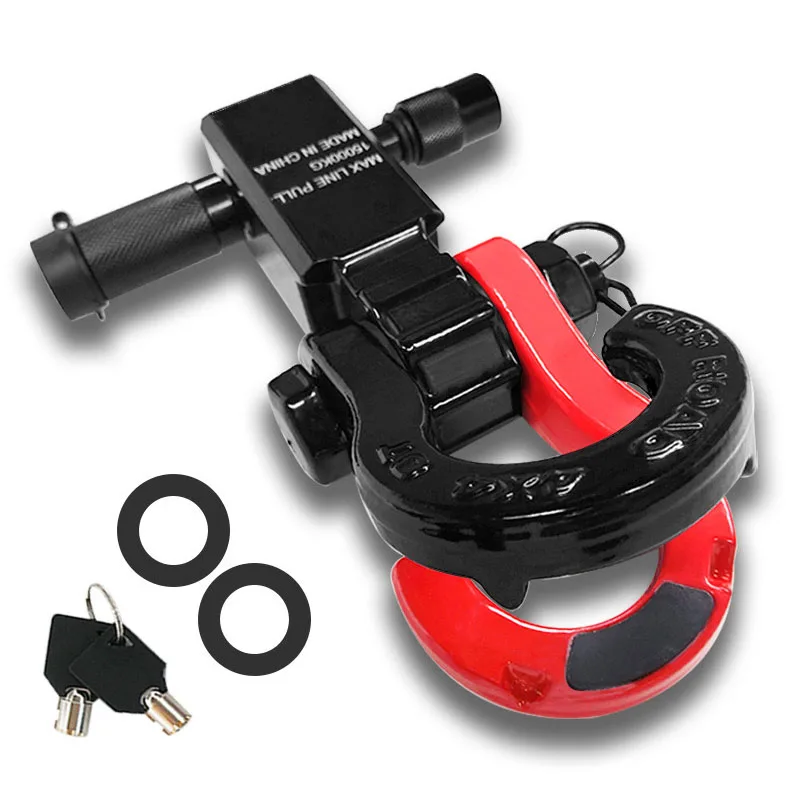 

Split 3/4 Tiger Tooth Shackle Trailer Arm With Lock Modified Off-Road Vehicle Accessories 2-Inch Square Mouth Trailer Shackle