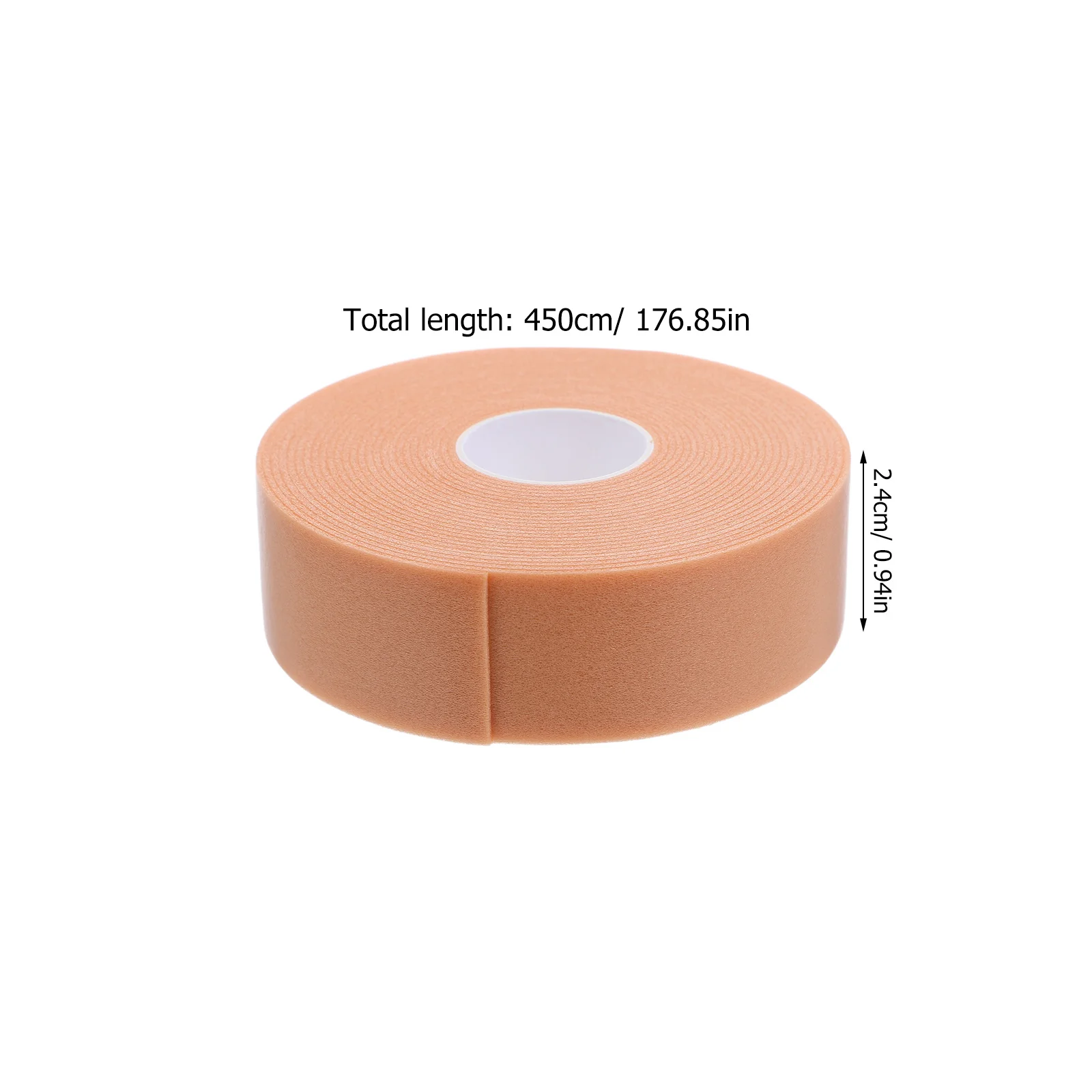 6 rolek 24mmx4.5m samoprzylepnej piankowej taśmy zapobiegającej otarciom pięt, chroniącej przed pęcherzykami w butach, szpilkach i obuwiu sportowym