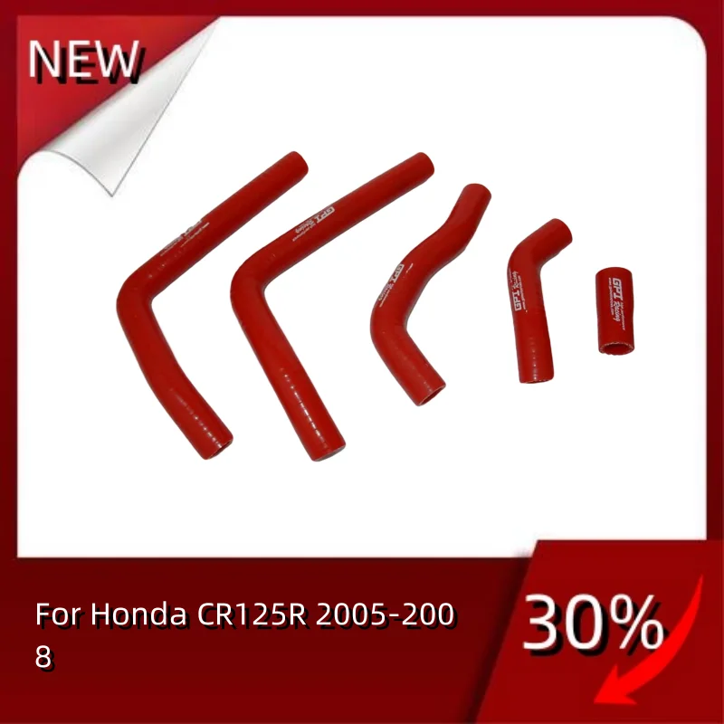 

5pcs TOP Silicone Radiator Hose For Honda CR125R 2005-2008 CR 125 R hight quality Pipe Tube Kit 2005 2006 2007 2008