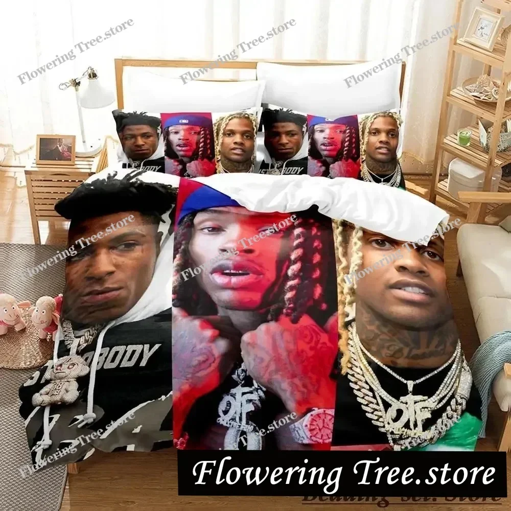 

Lil Durk Bedding Set Single Twin Full Queen King Size Bed Set Aldult Kid Bedroom Duvetcover Sets Anime Parure De Lit Bed